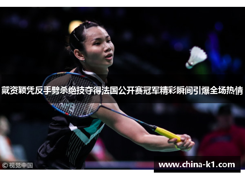 戴资颖凭反手劈杀绝技夺得法国公开赛冠军精彩瞬间引爆全场热情
